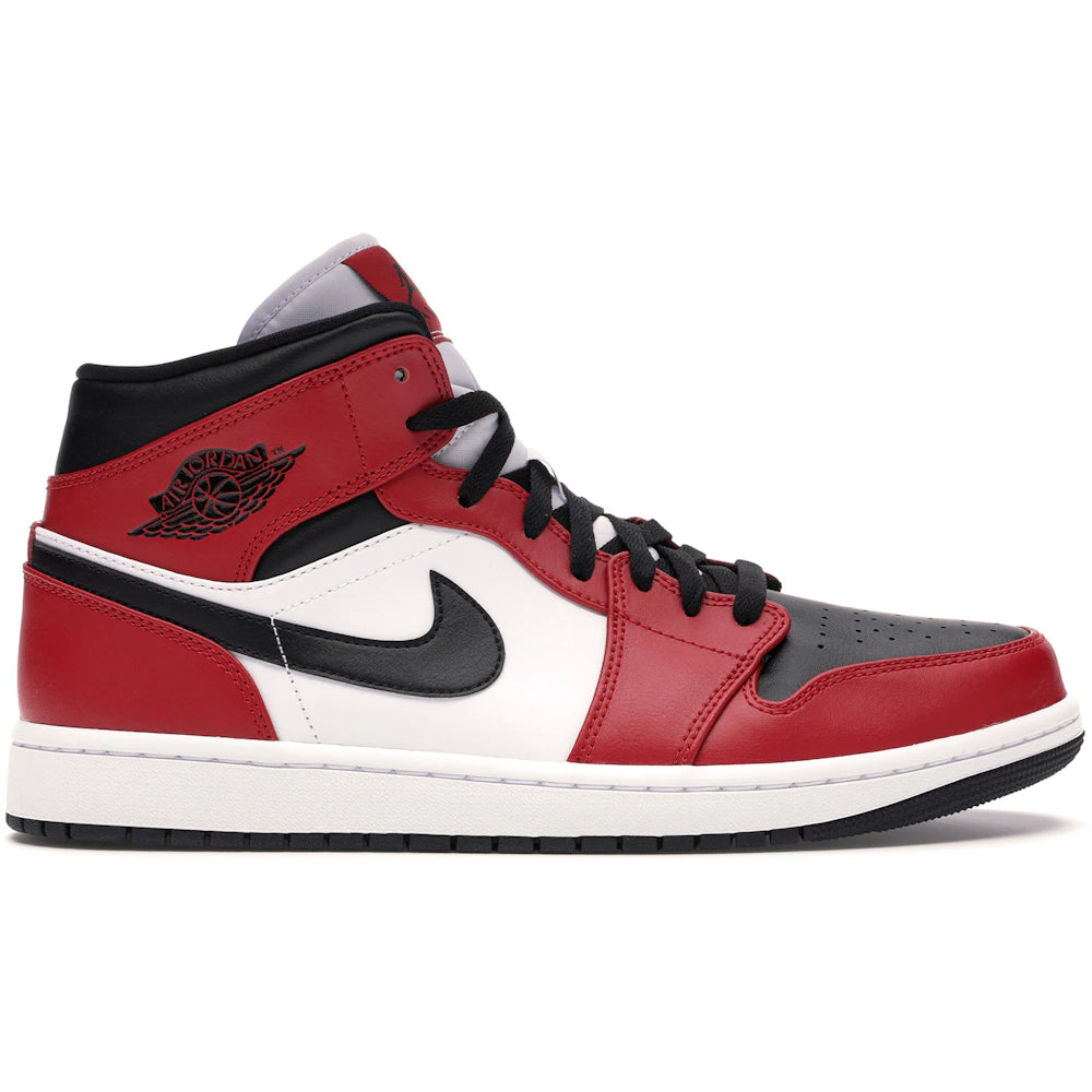 Jordan 1 Mid Chicago Toe Sneakers