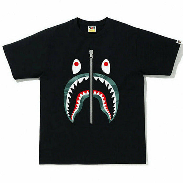 BAPE Color Camo Shark Tee Black/Green Shirts & Tops