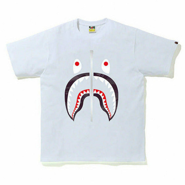 BAPE Color Camo Shark Tee White/Burgundy Shirts & Tops