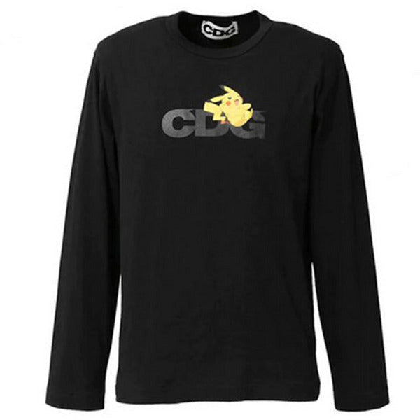 CDG x Pokemon Pikachu L/S T-Shirt Black Shirts & Tops