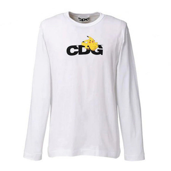 Comme des Garcons CDG x Pokemon Pikachu L/S T-Shirt White Shirts & Tops