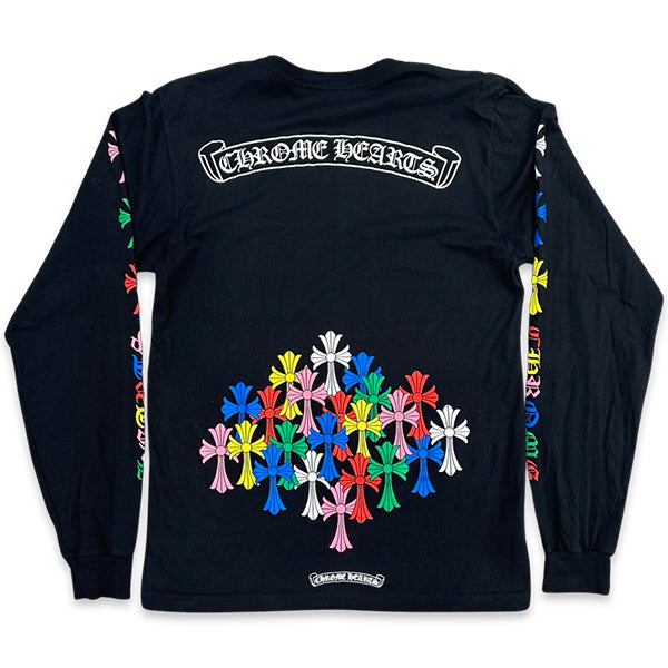 Chrome Hearts Multi Color Cross L/S T-shirt Black Shirts & Tops