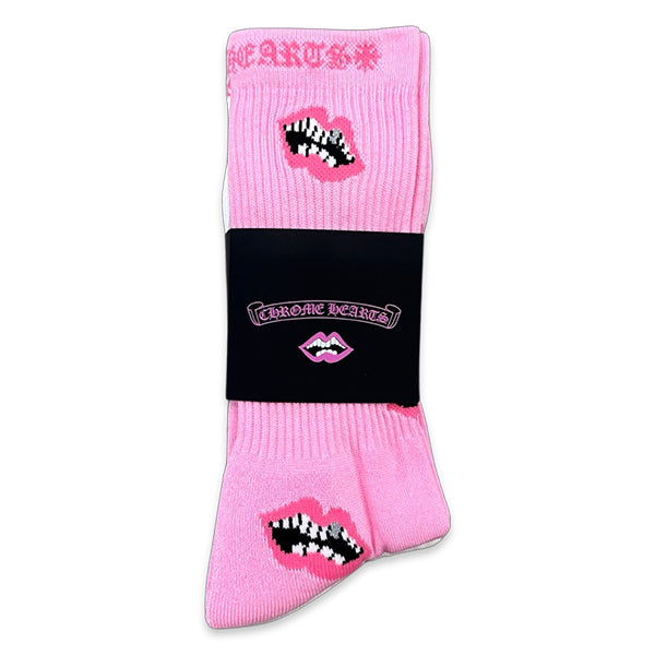 Chrome Hearts 3-Pack Chomper Socks Black/Pink/White Accessories