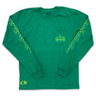Chrome Hearts Cemetery Cross Long Sleeve Kelly Green/Glo Green Shirts & Tops