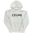 Celine Classic Logo Hoodie White Sweatshirts