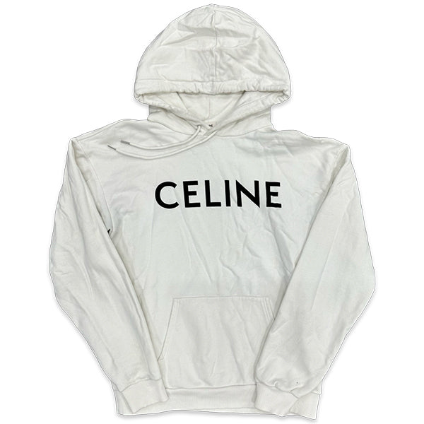Celine Classic Logo Hoodie White Sweatshirts