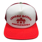 Chrome Hearts King Taco 3 Cross Trucker Hat Red White Hats