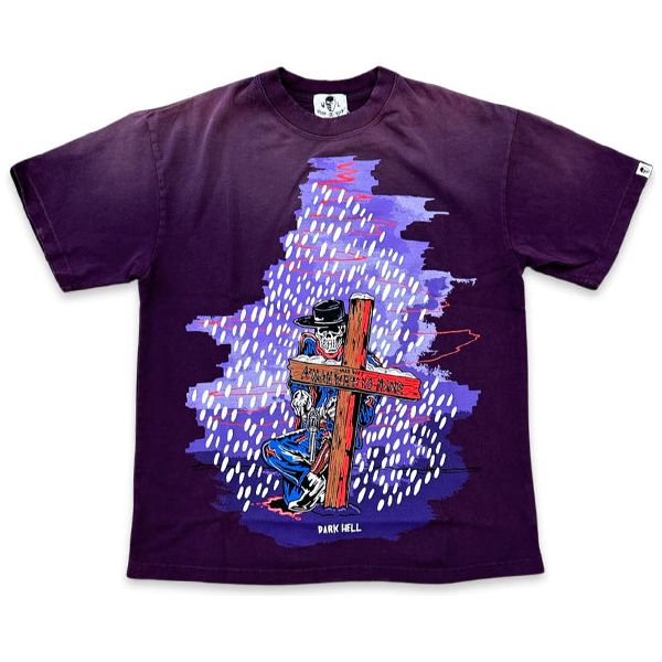 Warren Lotas Dark Hell T-Shirt Purple sies marjan dip dye shirt item