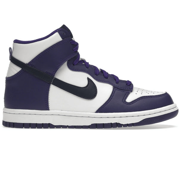 Nike metallic Dunk High Electro Purple Midnght Navy (GS) Shoes