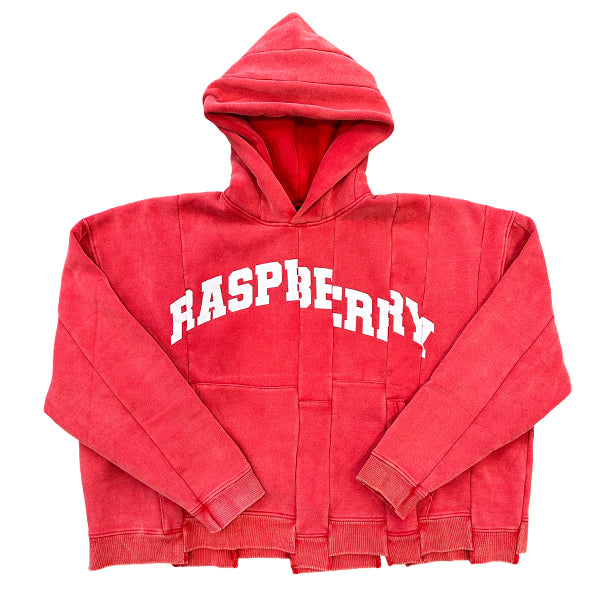 GV Gallery Raspberry Hills Spliced Hoodie Red Sweatshirts