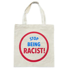 Gallery Dept. Stop Being Racist Tote Bag Beige Bags