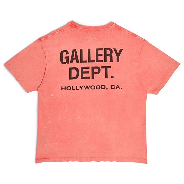 Gallery Dept. Vintage Souvenir Tee Sun Wash Red Shirts & Tops