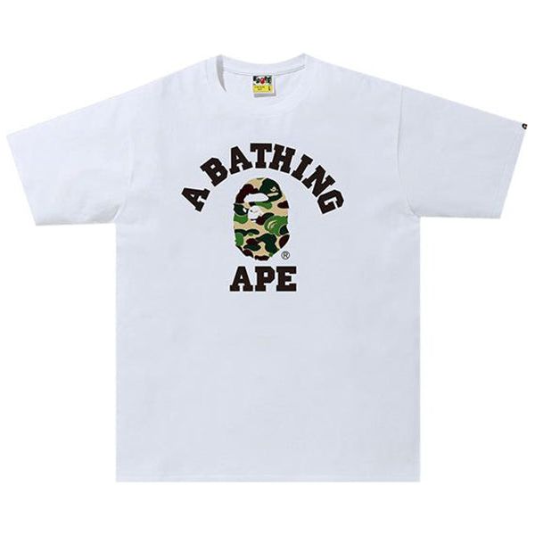 BAPE Reflector ABC College Tee White/Green Shirts & Tops