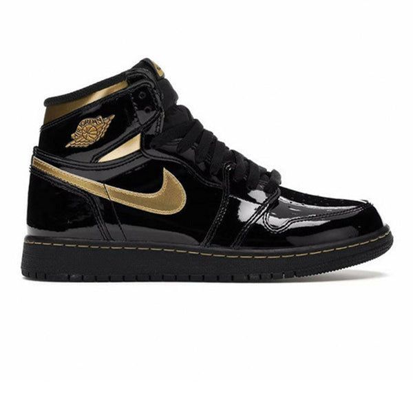 Jordan 1 Retro High Black Metallic Gold (2020) (GS) Shoes