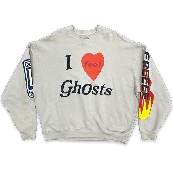 Kids See Ghosts FREEEE Crewneck Sweatshirt Ghost Sweatshirts