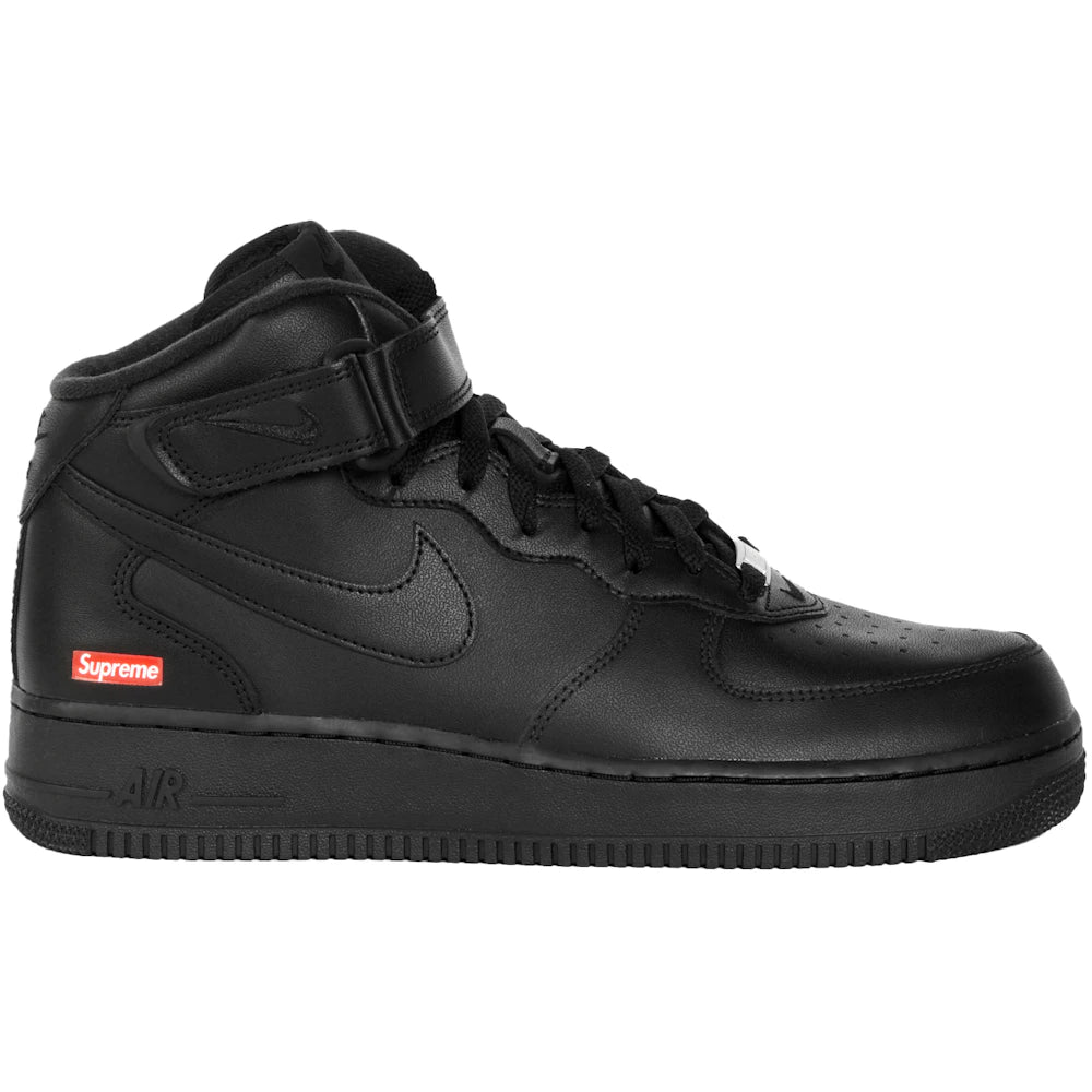 Nike Air Force 1 Mid Supreme Black – Sole By Style 