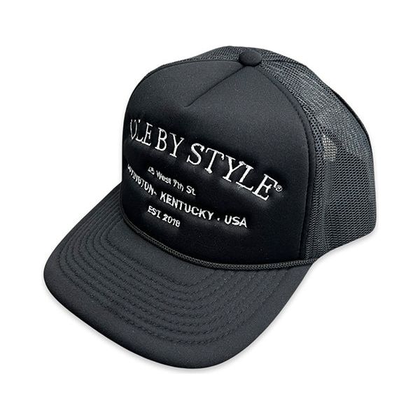 Sole By Style Shop Logo Trucker Hat Black Hats