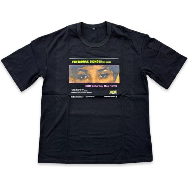 Sicko x Vertabrae X Creative Soundz Saturday Day Party T-shirt Black Shirts & Tops