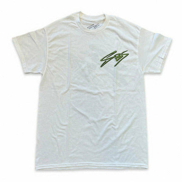 Cheap Atelier-lumieres Jordan Outlet Script Logo T-shirt White JW Anderson logo grid pattern shirt