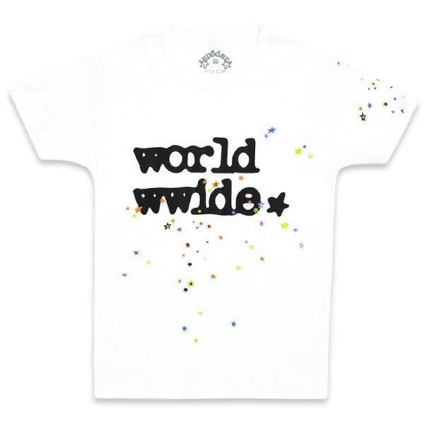 Sp5der Worldwide Baby Tee White Shirts & Tops
