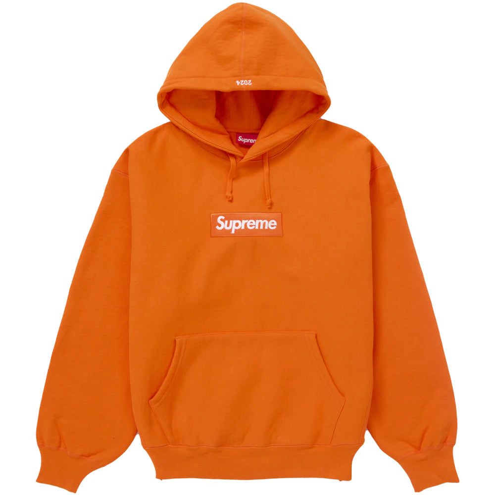 Supreme Box Logo Hooded Sweatshirt Sweatshirt (FW24) Orange – Sole 