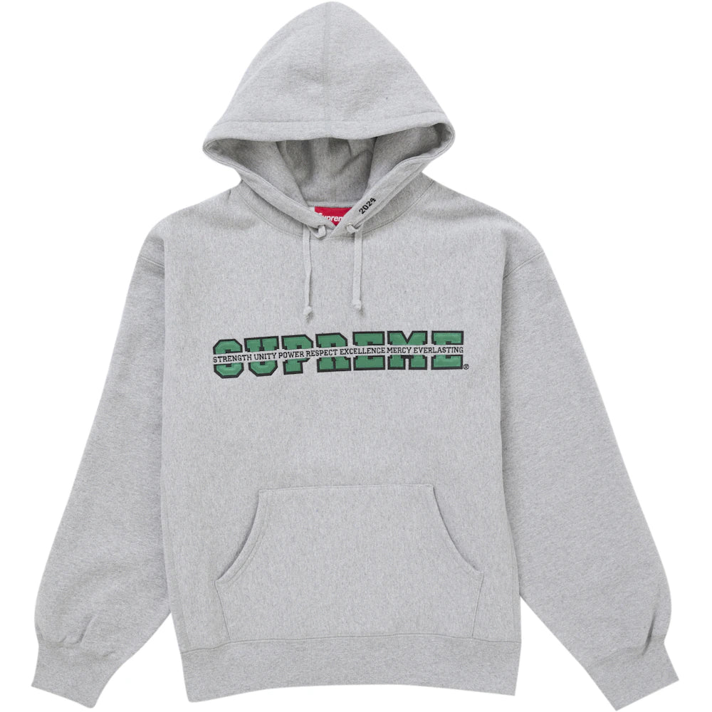 Dark grey supreme hoodie shop