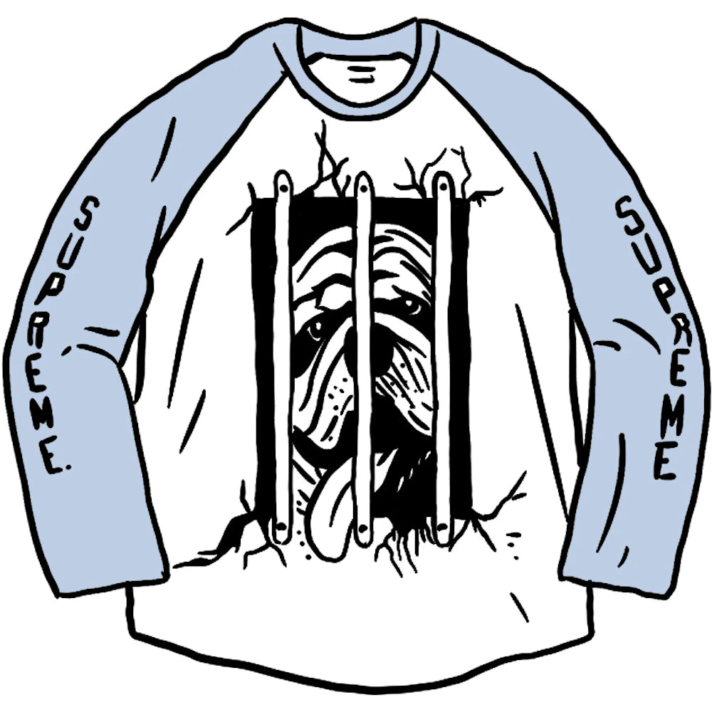 トップス Supreme Dog Raglan L/S Top Supreme Dog Raglan L/S Top Blue – Sole By Style
