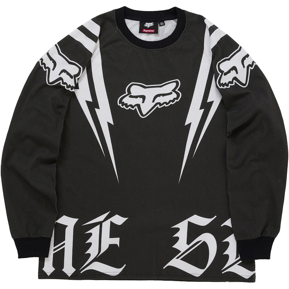 Supreme Fox Racing L/S Top Black Apparel