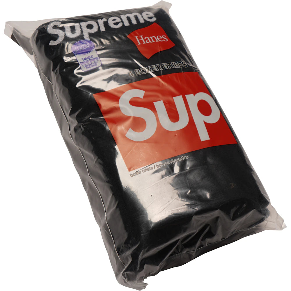 Supreme Hanes Boxer Briefs (4 Pack) Black Apparel