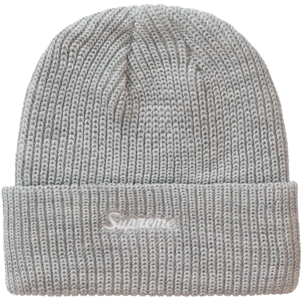 Supreme Loose Gauge Beanie Heather Grey Accessories