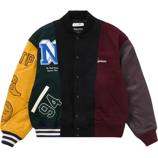 Supreme MM6 Maison Margiela Split Varsity Jacket (SS24) - $698