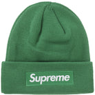 Supreme New Era Box Logo Beanie (FW24) Green Accessories
