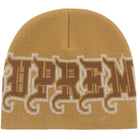 Supreme New Era Outline Beanie Brown Accessories