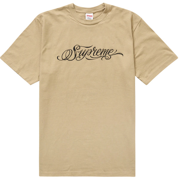Supreme Script Tee Khaki – Cheap Icse2014 Jordan Outlet
