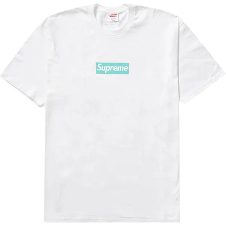 Supreme Tiffany & Co. Box Logo Tee White | Sole By Style Supreme Tiffany & Co. Box Logo Tee White | Sole By Style