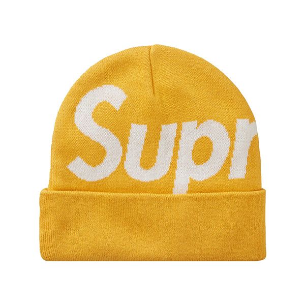 Supreme Big Logo Beanie (FW23) Gold Hats