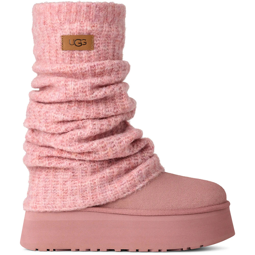 UGG Classic Mini Dipper Legwarmer Boot Pink Dawn (Women's) Sneakers