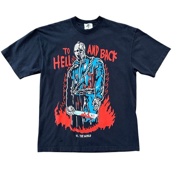 Warren Lotas Hell And Back Tee Black Night of the Butcher Rated X T-shirt White