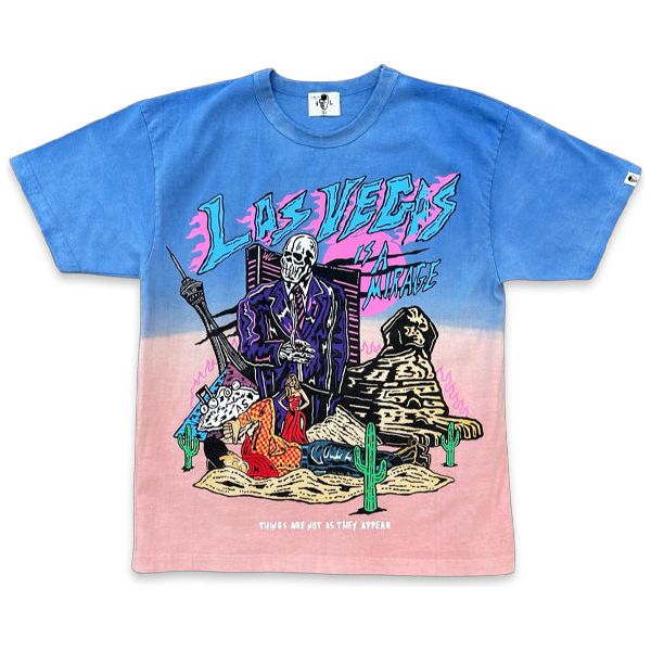 Warren Lotas Things Are Not As They Appear T-Shirt Blue Pink Ombre Shirts & Tops