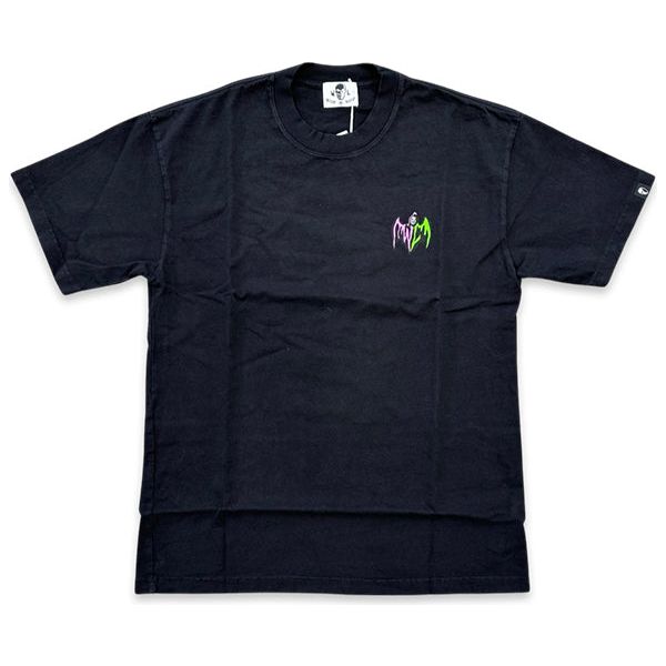 Warren Lotas Giant Neon Reaper T-Shirt Black Night of the Butcher Rated X T-shirt White