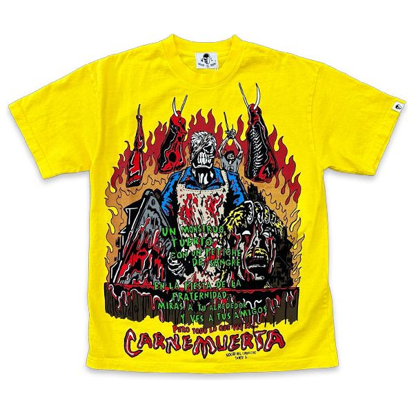 Warren Lotas Carne Muerta T-shirt Yellow Shirts & Tops