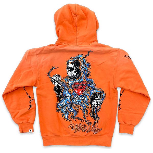 Warren Lotas Hard Love Hoodie Orange (Exclusive Access) Sweatshirts