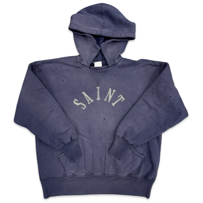 Saint Mxxxxxx (Saint Michael) Berberjin Hoodie Washed Navy Apparel