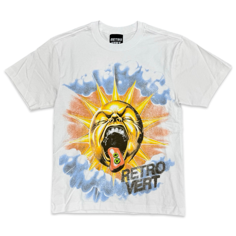 Retrovert Sun T-Shirt White Apparel