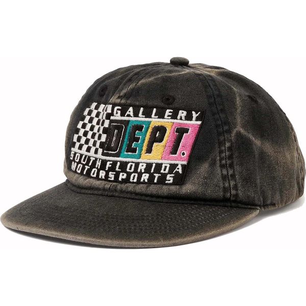 Gallery Dept. x Miami International Autodrone Grand Prix DEPT Motorsports Hat Vintage Black Hats