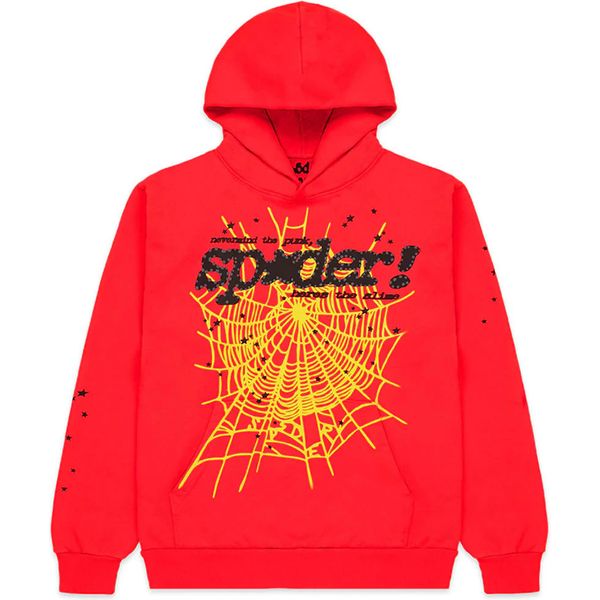Sp5der P*NK V2 Hoodie Red Sweatshirts