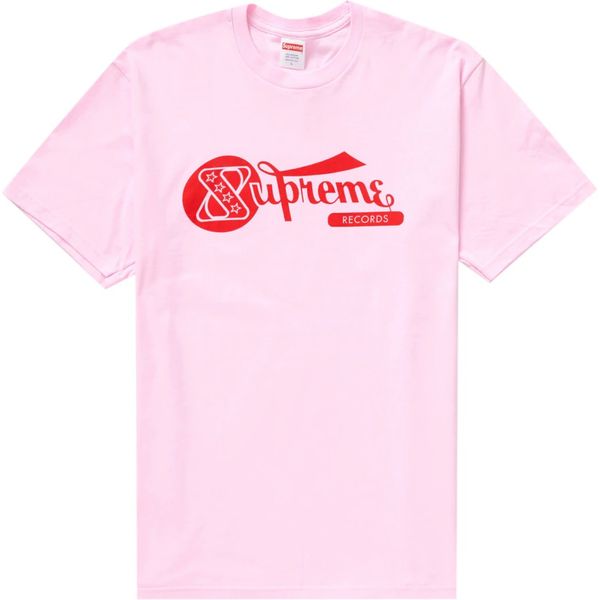 Supreme Records Tee Light Pink Shirts & Tops