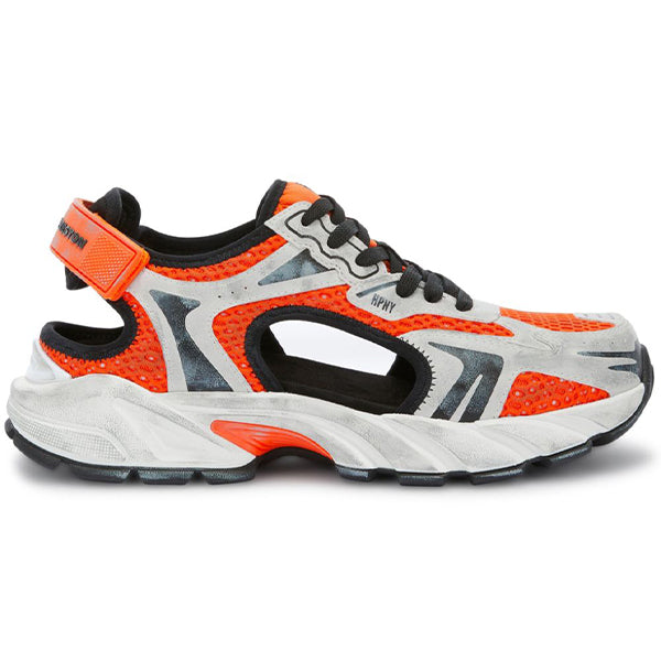 Heron Preston Block Stepper Sandal Vintage Orange Light Grey 
