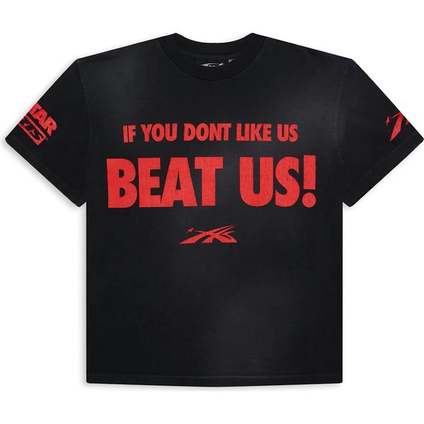 Hellstar Beat Us! T-shirt Red/Black Shirts & Tops