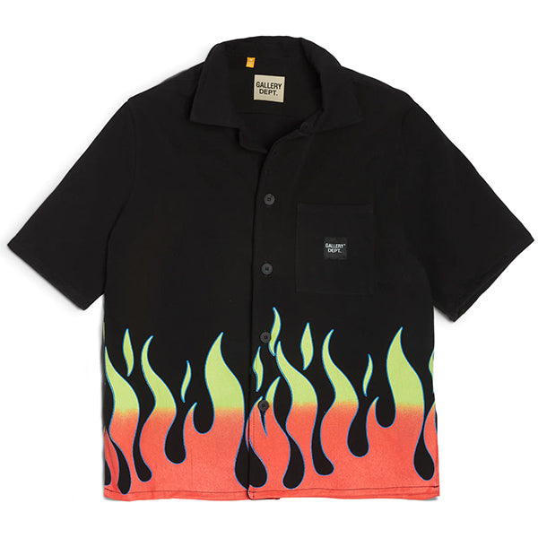 Gallery Dept. Parker Flame Button-Up Black Shirts & Tops